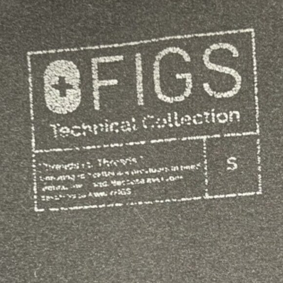 Figs Women's Black V-Neck Top - Picture 4 of 6